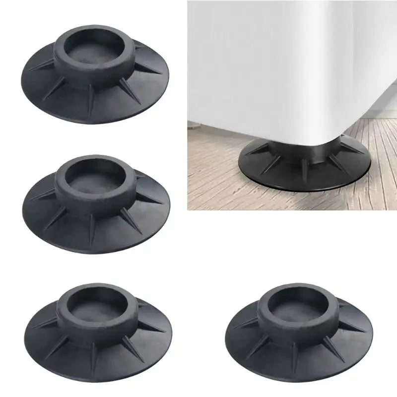 Anti-vibration washing machine rubber feet pads set 4 non-slip
