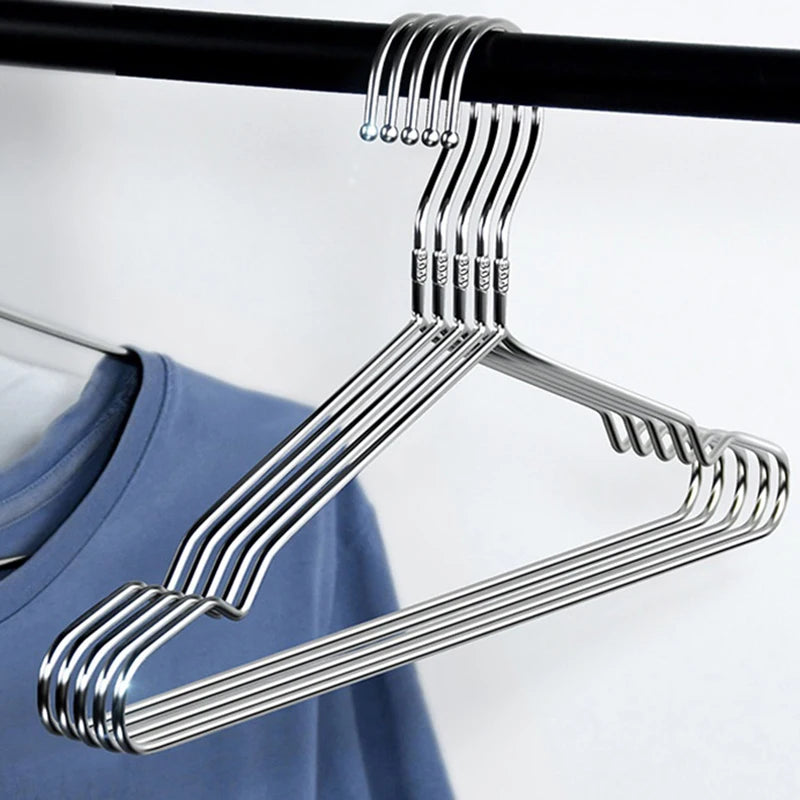 Closet wardrobe organizer with clothes hangers