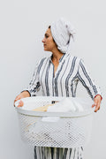 Collapsible dual compartment laundry hamper with lid